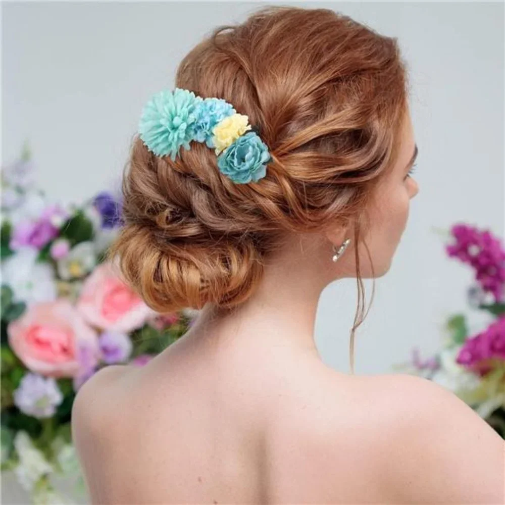21 Pieces Flower Hair Clip Rose Hair Clips Hair Barrettes for Women Flower - Picture 2 of 7